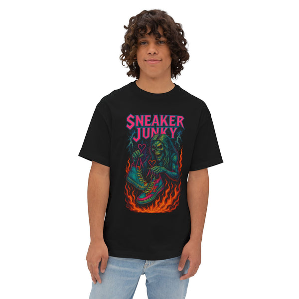 Iron Junky Tee - Black n' Pink